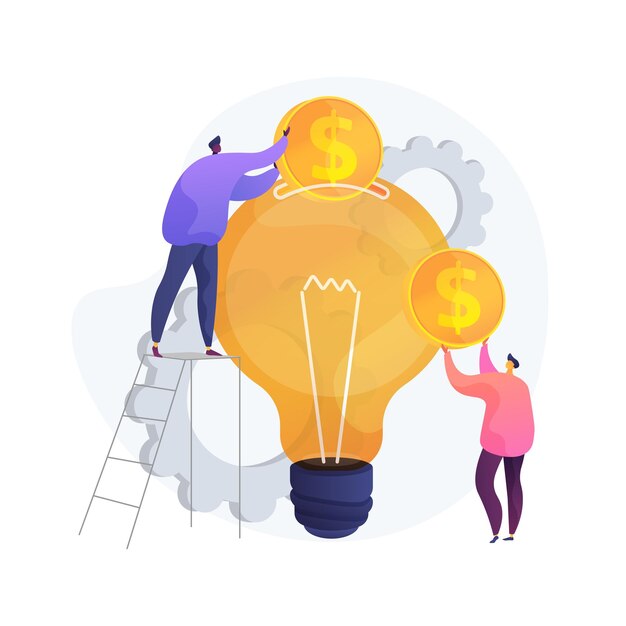 Ilustración de concepto abstracto de inversión de riesgo