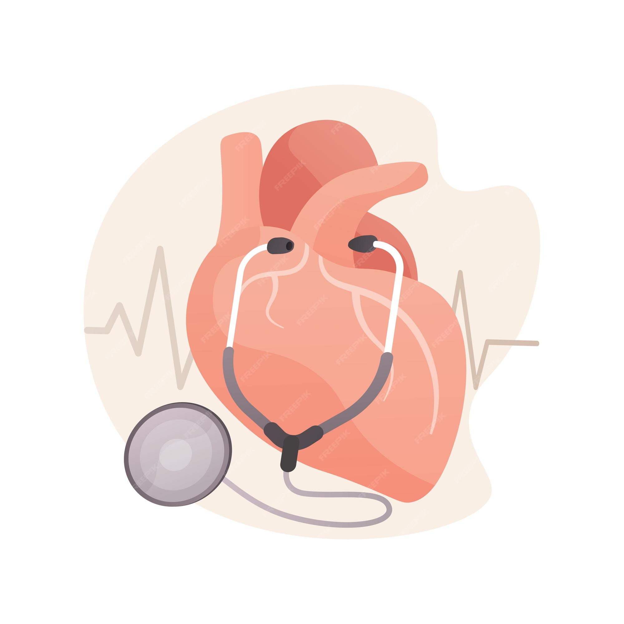 Ilustración de concepto abstracto de presión arterial alta | Vector Gratis