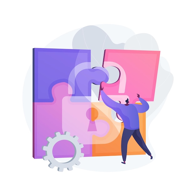 Ilustración de concepto abstracto de privacidad de información