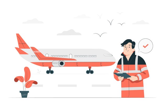 Ilustración del concepto de aeronave