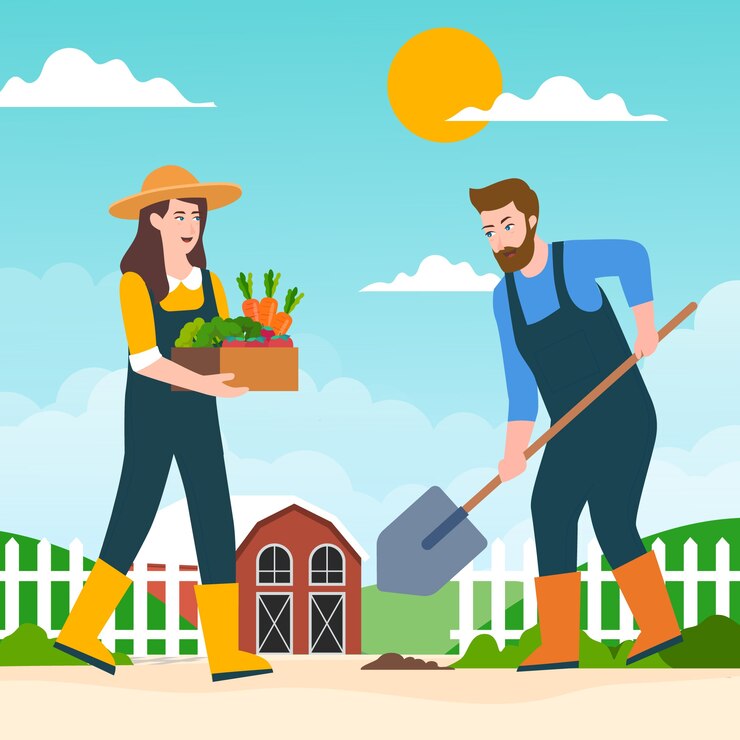 Vector gratuito ilustración del concepto de agricultura ecológica