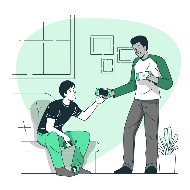 Ilustración de concepto de amigos verdaderos