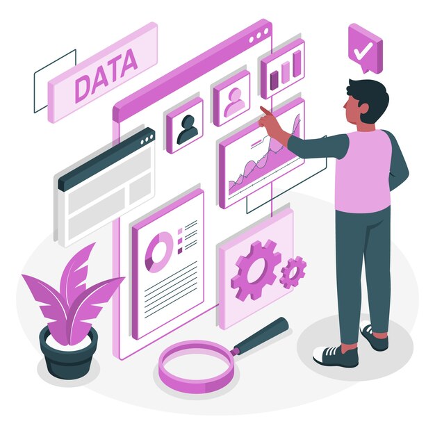Ilustración del concepto de análisis de datos