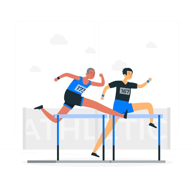 Ilustración del concepto de atletismo