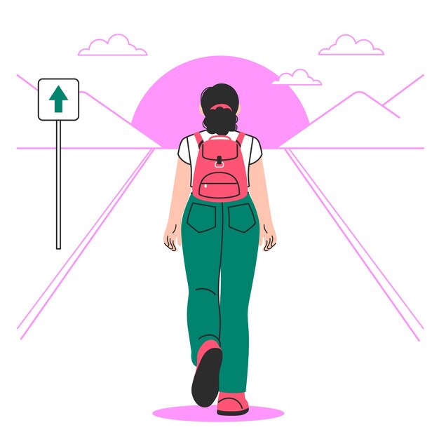 Ilustración del concepto de avance