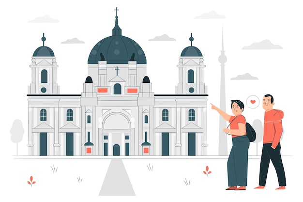 Ilustración del concepto de Berlín
