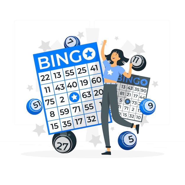 Ilustración del concepto de bingo