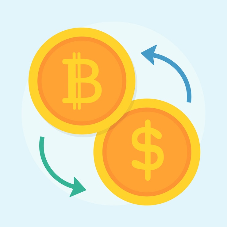 Vector gratuito ilustración del concepto de bitcoin