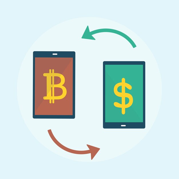 Ilustración del concepto de bitcoin