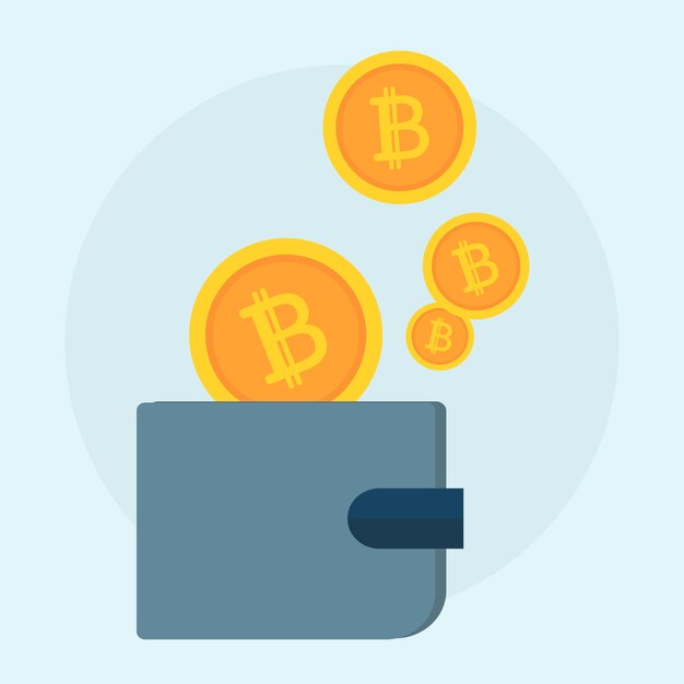 Ilustración del concepto de bitcoin