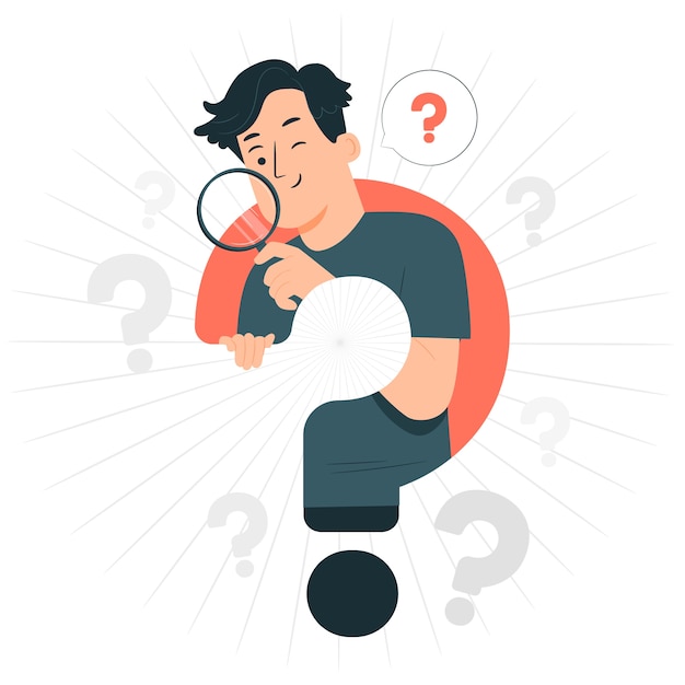 Ilustración del concepto de búsqueda de curiosidad