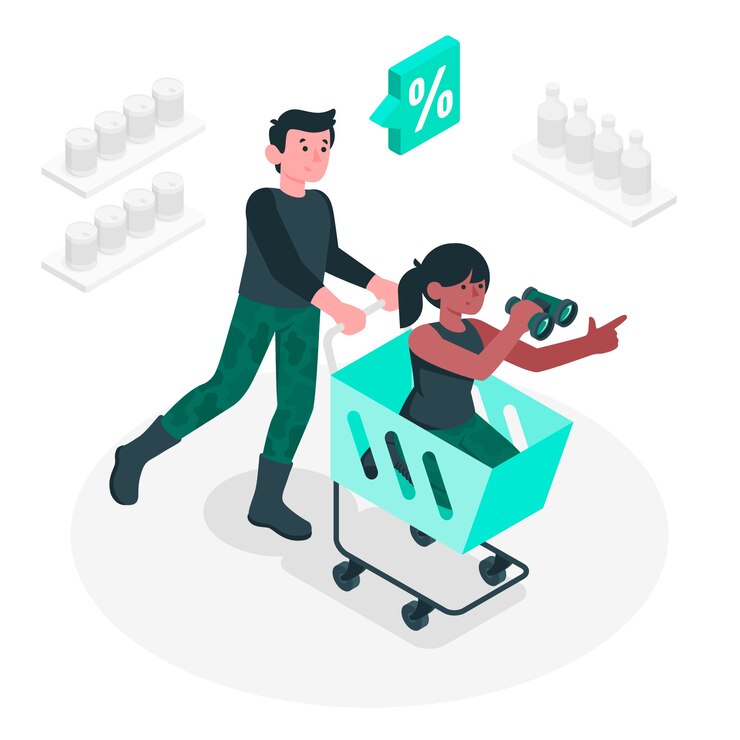 Vector gratuito ilustración del concepto de búsqueda de productos