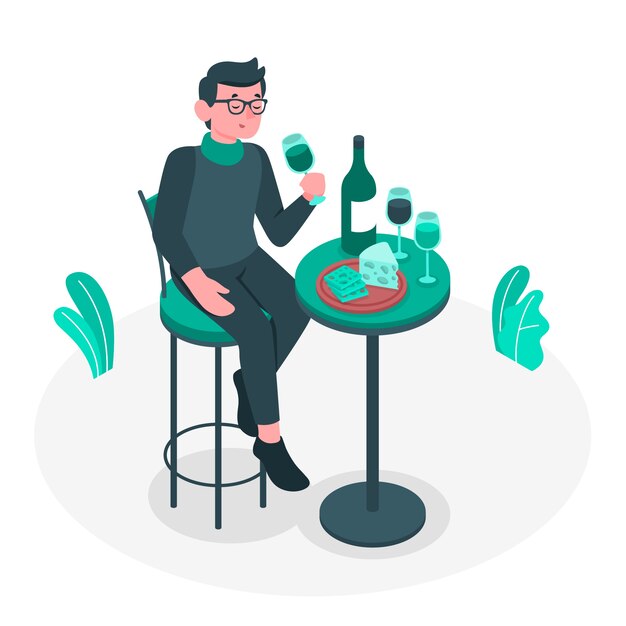 Ilustración del concepto de cata