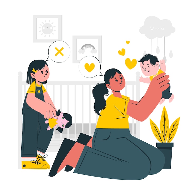 Vector gratuito ilustración del concepto celoso