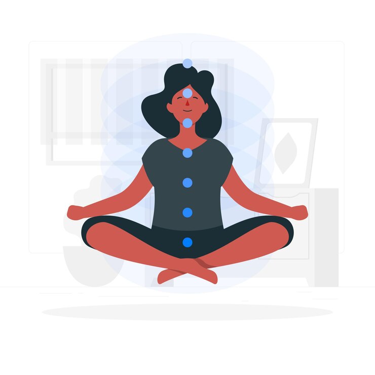 Vector gratuito ilustración del concepto de chakras