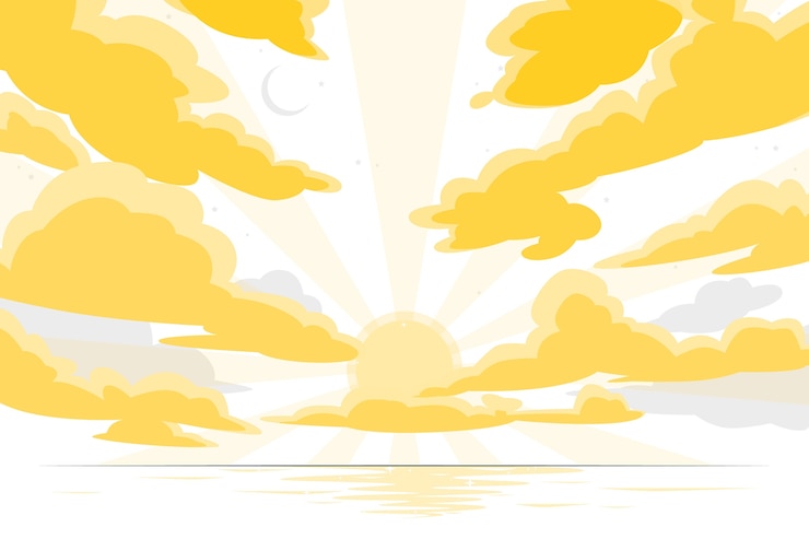 Vector gratuito ilustración de concepto de cielo de amanecer