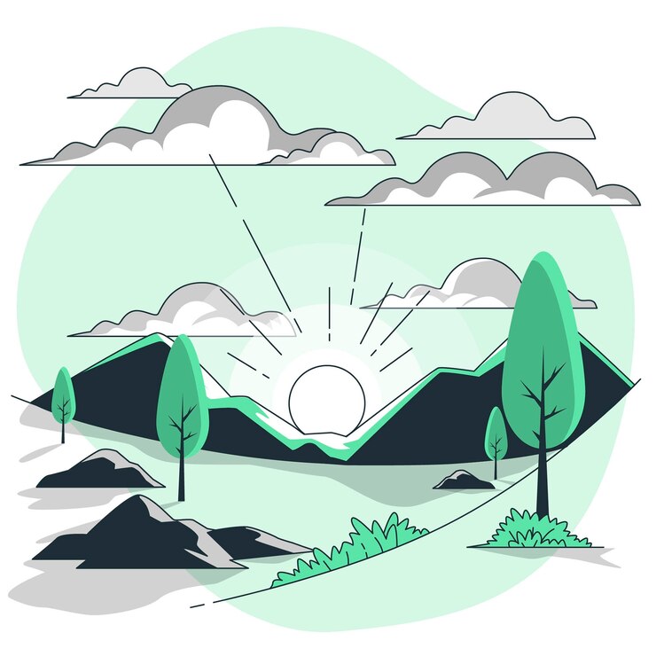 Vector gratuito ilustración de concepto de cielo de amanecer