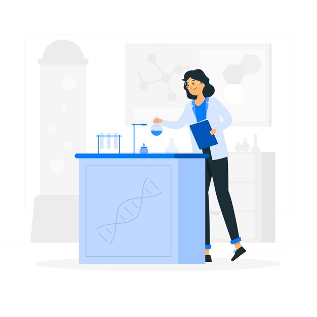 Ilustración del concepto de ciencia