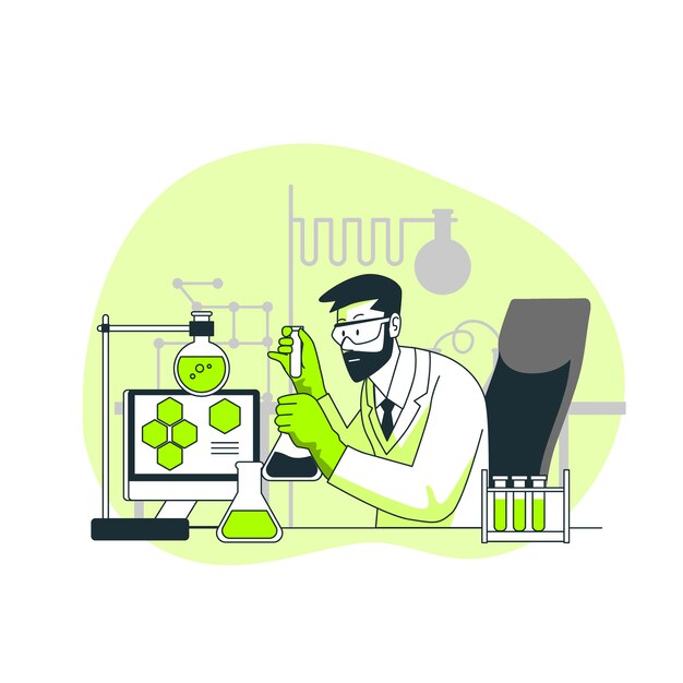 Ilustración del concepto de ciencia