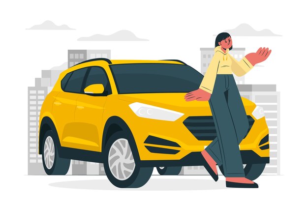 Ilustración de concepto de coche todoterreno