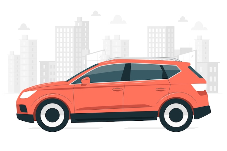 Vector gratuito ilustración de concepto de coche todoterreno