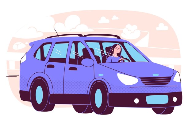 Ilustración del concepto de conducción