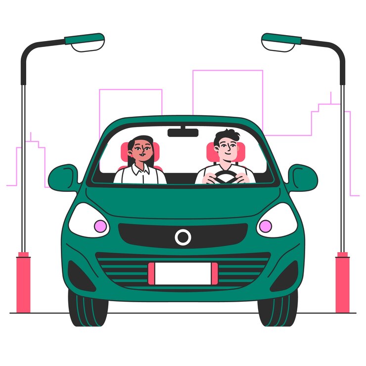 Vector gratuito ilustración del concepto de conducción