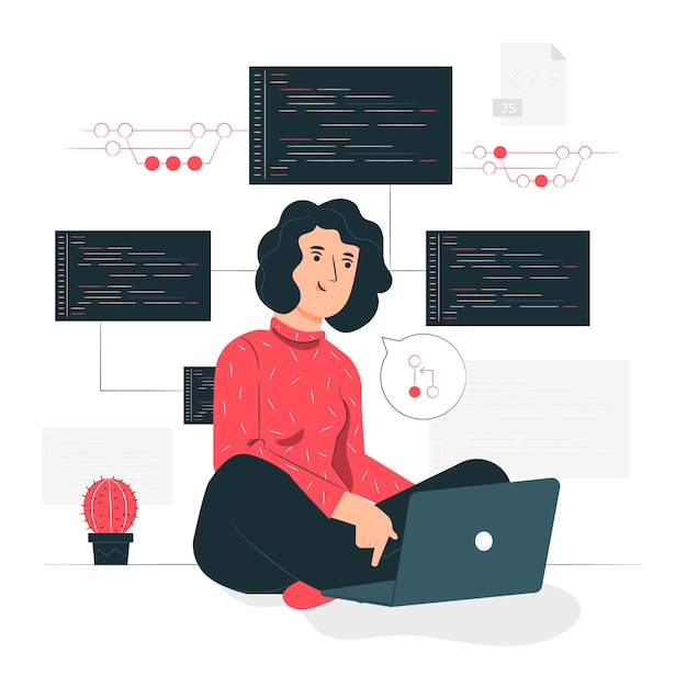 Ilustración del concepto de control de versiones