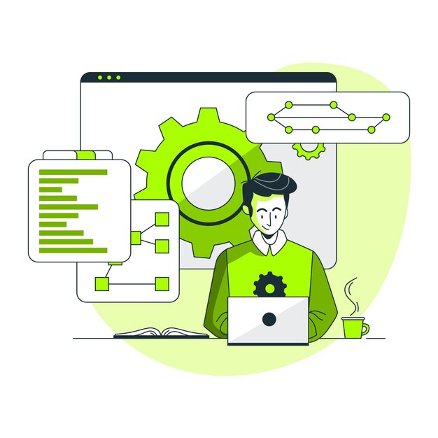 Ilustración del concepto de control de versiones