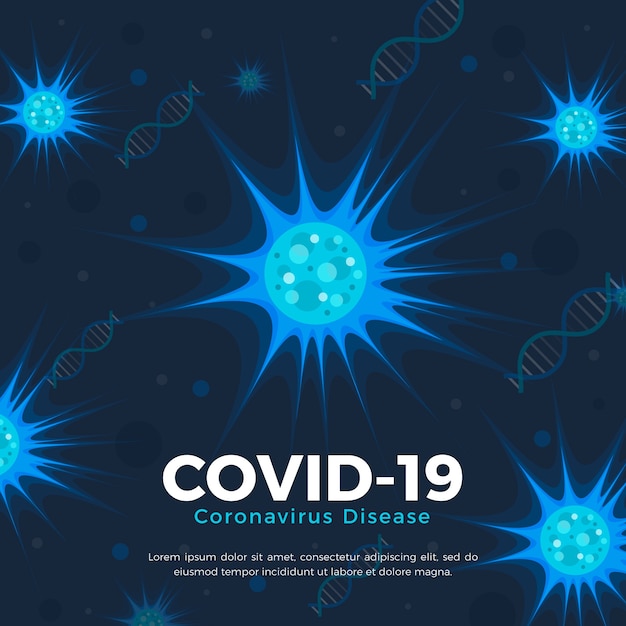 Ilustración del concepto de coronavirus