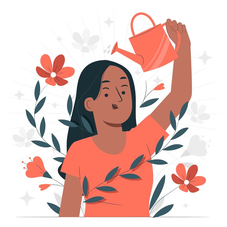 Vector gratuito ilustración del concepto de crecimiento personal
