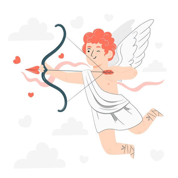 Ilustración del concepto de Cupido