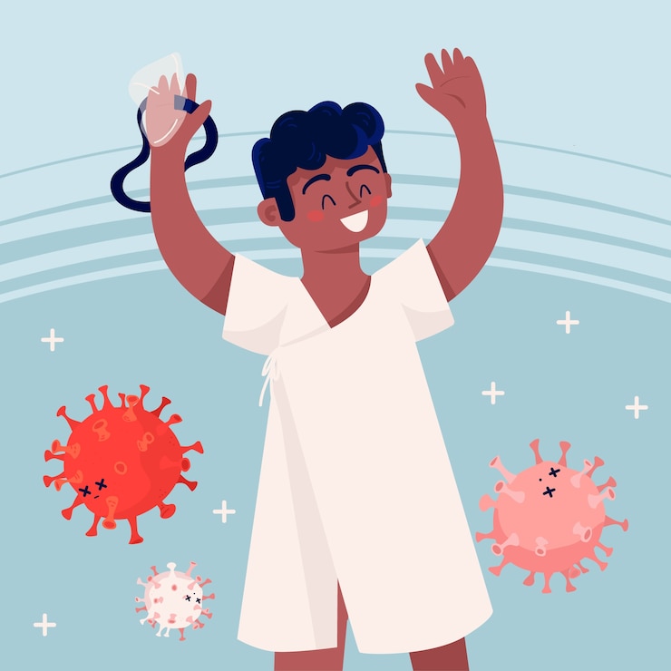 Vector gratuito ilustración de concepto de cura de virus