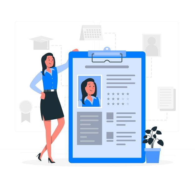 Ilustración del concepto de datos de perfil