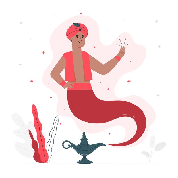 Ilustración de concepto deseos
