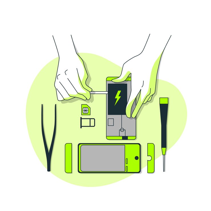 Vector gratuito ilustración del concepto de desmontaje del producto