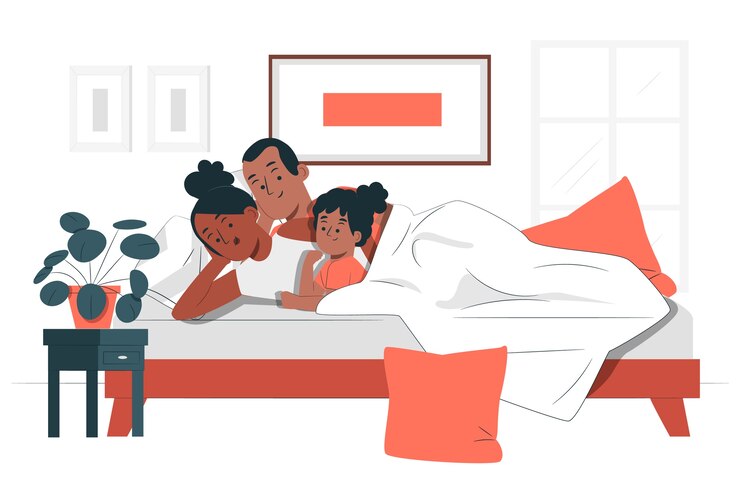 Vector gratuito ilustración del concepto de despertador familiar