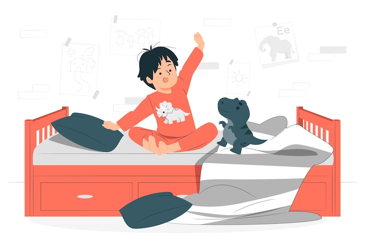 Vector gratuito ilustración del concepto de despertador para niños