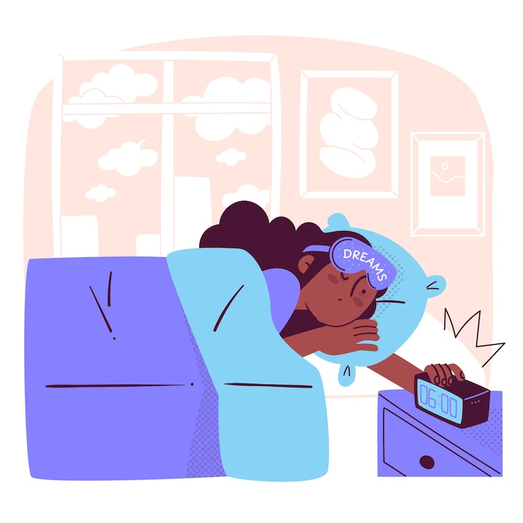 Vector gratuito ilustración del concepto de despertar temprano