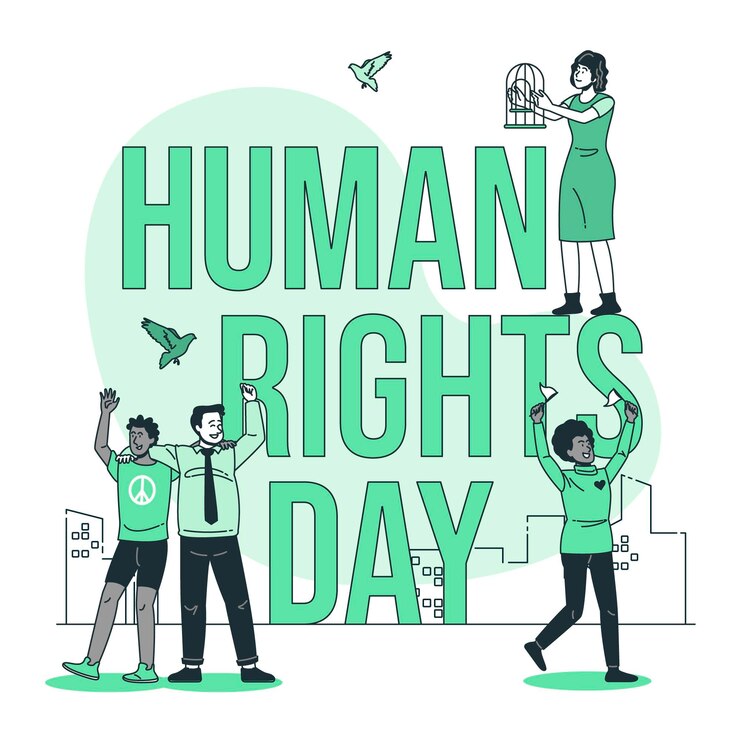Ilustración del concepto del día de los derechos humanos
