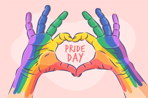 Ilustración del concepto del día del orgullo