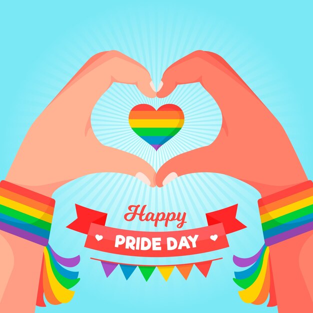Ilustración del concepto del día del orgullo