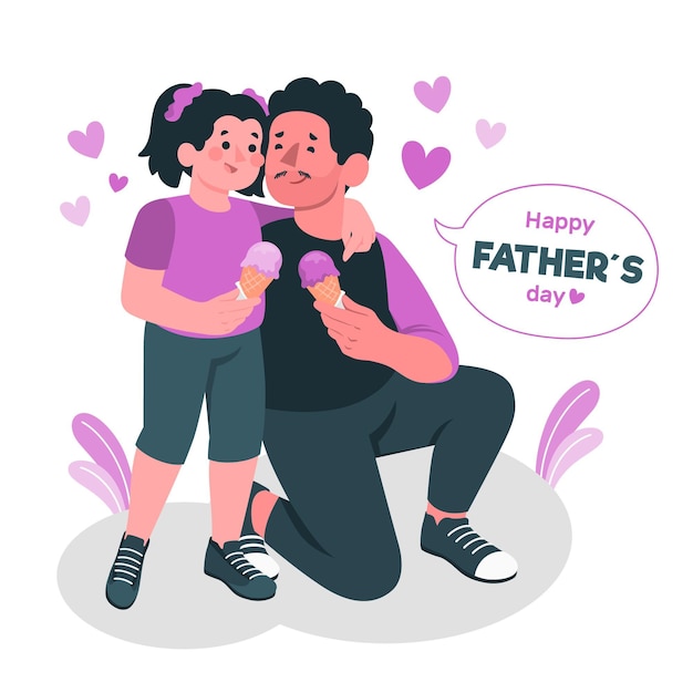 Ilustración del concepto del día del padre