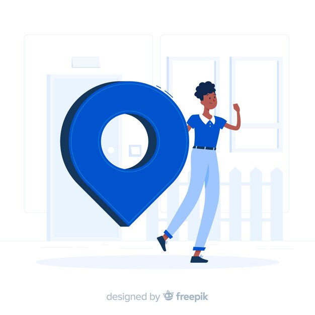 Ilustración del concepto de dirección