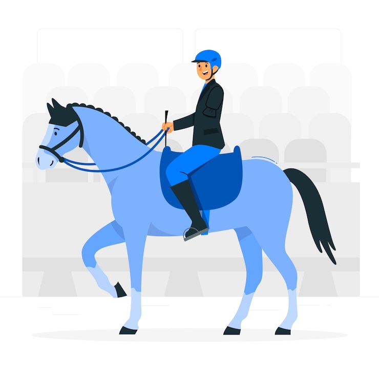 Vector gratuito ilustración del concepto ecuestre paralímpico