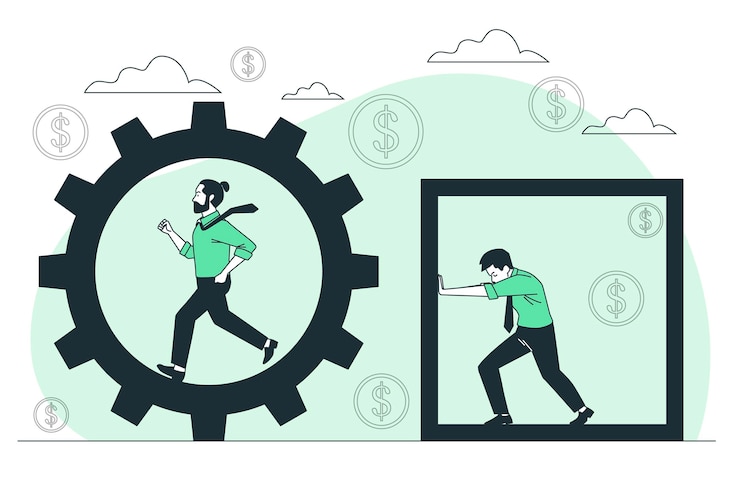 Vector gratuito ilustración del concepto de eficiencia