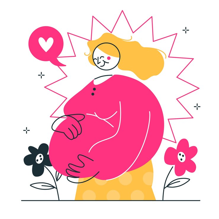 Vector gratuito ilustración del concepto de embarazo
