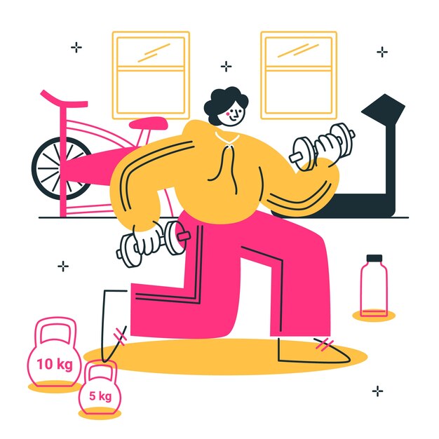 Ilustración del concepto de entrenamiento