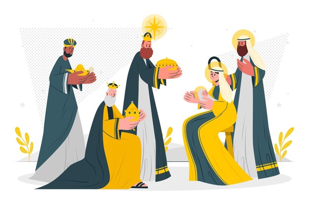 Ilustración del concepto de epifanía