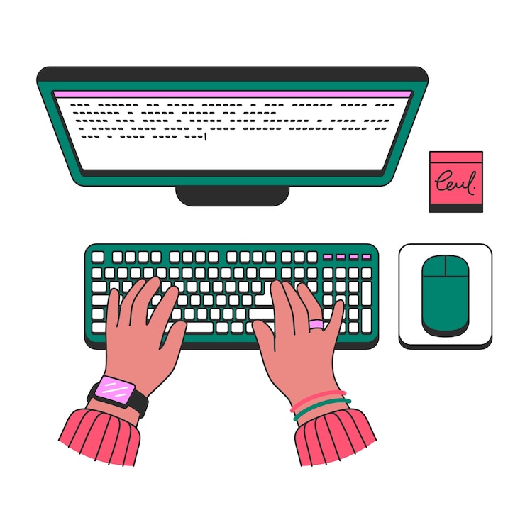 Vector gratuito ilustración del concepto de escritura